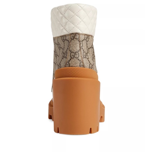 Gucci - Women's GG Platform High Block Heel Ankle Boots - Picture 5 of 5